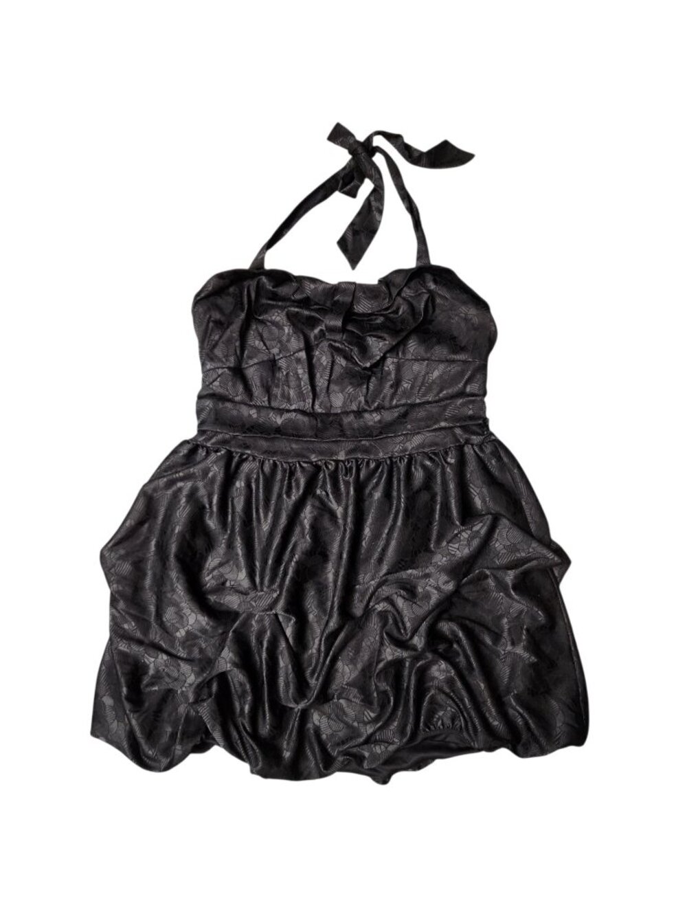Torrid Vintage Y2K Bubble Hem Pinup Cocktail Dress Size 26 Sleeveless Halter
